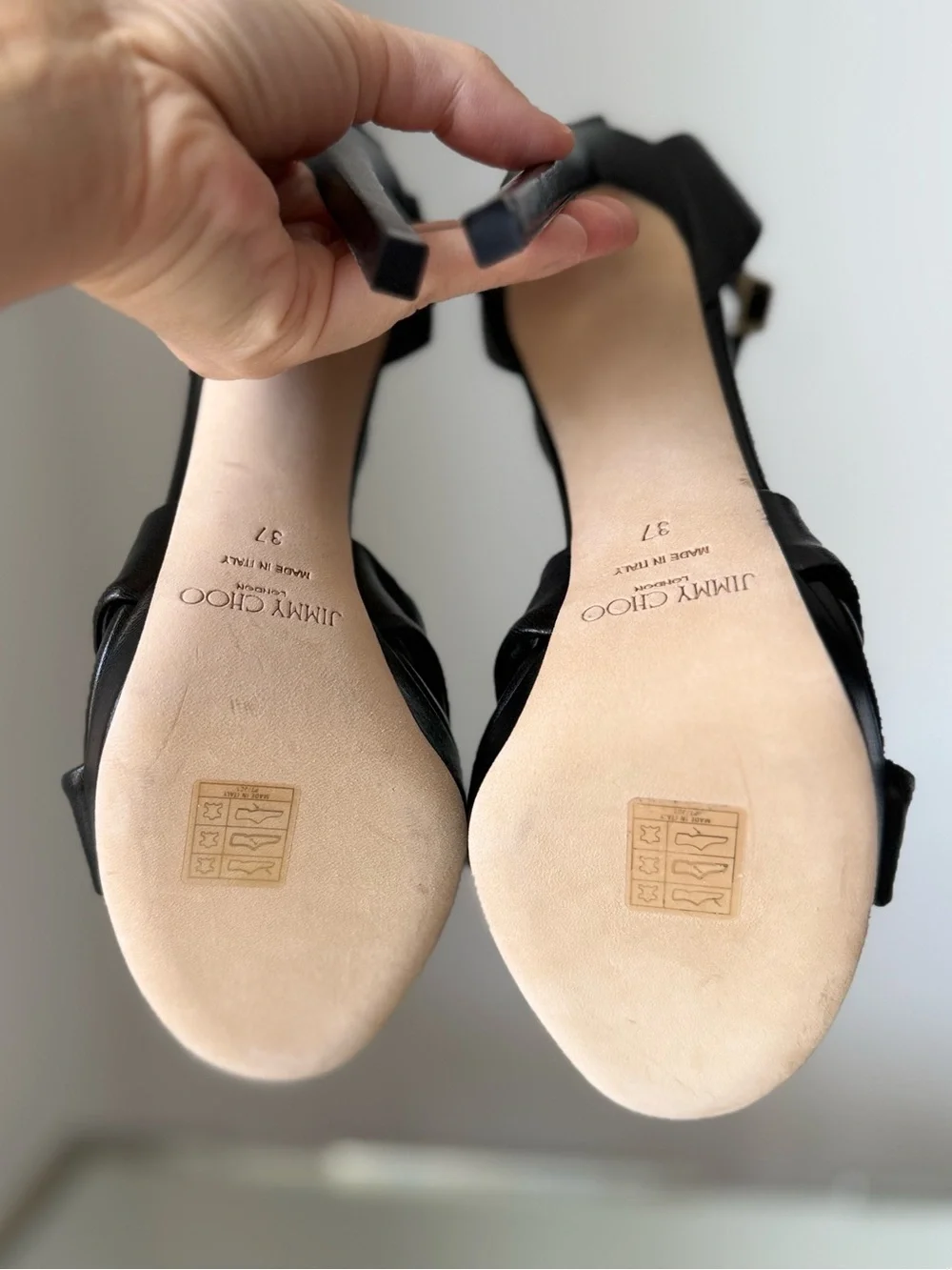 New Jimmy Choo - Rosie 120 leather sandals $1,095 37